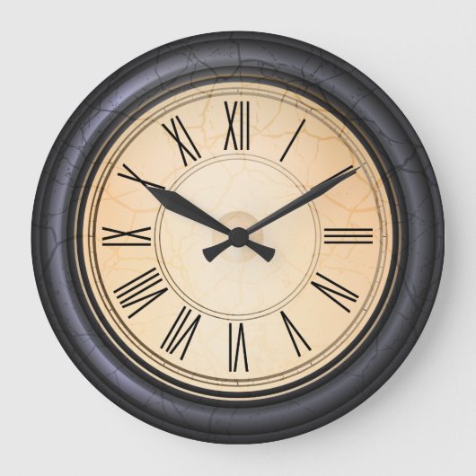 Antike runde Wanduhr (Vorderseite)
