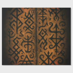 Antike Runen und mystische Symbole Geschenkpapier