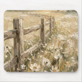 Antike rustikale Bauernhaus-Landschafts-Mauspad Mousepad (Vorne)