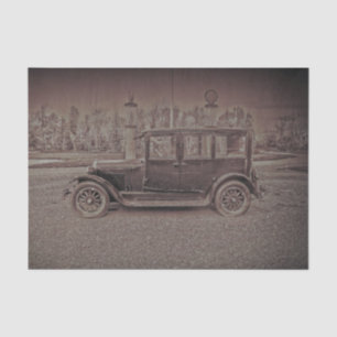 Antike rustikale dunkle Sepia-Klassiker Seidenpapier