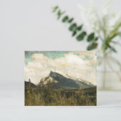 Antike rustikale Mount Rundle Postkarte (Stehend Vorderseite)