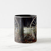 Antike Rustikale Wagenrad Tasse Ländliche Kunst (Mittel)