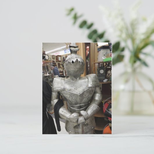 Antike Rüstung Postkarte (Stehend Vorderseite)