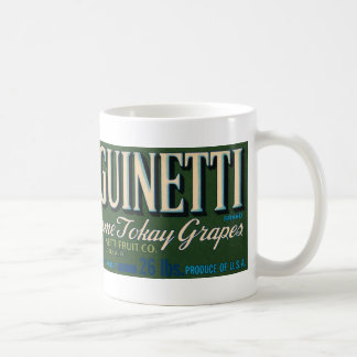 Antike Sanguinetti Marken Trauben Kaffeetasse