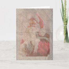 Antike Sankt-Weihnachtsbuchstabe-Weihnachtskarte Feiertagskarte
