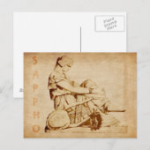 Antike Sappho-Postkarte Postkarte (Vorne/Hinten)
