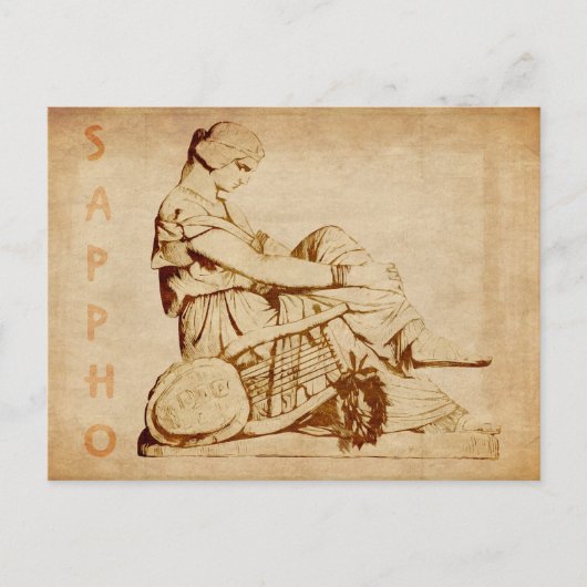 Antike Sappho-Postkarte Postkarte (Vorderseite)