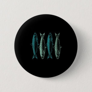 Antike Sardinenfisch-Kunst Dosen-Sardinen-Liebhabe Button