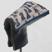 Antike Schachfigur Golf Headcover (3/4 Vorderseite)