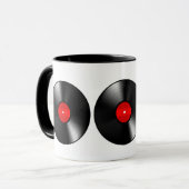 Antike Schallplatte Kaffeetasse (Vorderseite Links)
