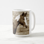 Antike schauende Farben-Stute Kaffeetasse (VorderseiteRechts)