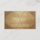 Antike Schere Gerahmt Haarbalon Ernennung Terminkarte (Vorderseite)