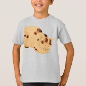 Antike Schlafkatze Japanischer Holzblock Ukiyo-e T-Shirt (Vorderseite)