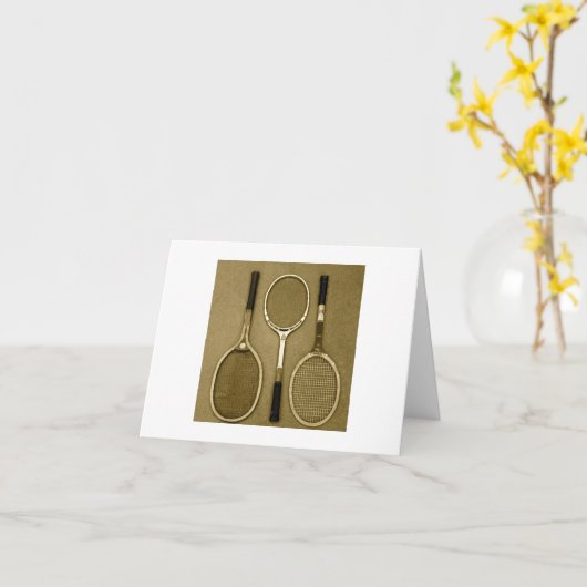 Antike Schläger Karte (Gelbe Blume)