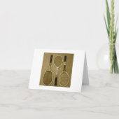 Antike Schläger Karte (Vorderseite)