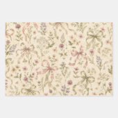 Antike Schleifenbögen Cottagecore Geschenkpapier Set (Vorderseite 2)