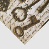 Antike Schlüssel Seidenpapier (Ausschnitt)