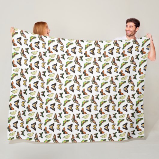 Antike Schmetterlinge Fleecedecke (Beispiel)