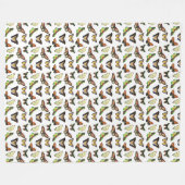 Antike Schmetterlinge Fleecedecke (Vorderseite (Horizontal))