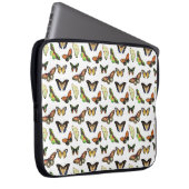 Antike Schmetterlinge Laptopschutzhülle (Vorne Rechts)