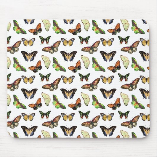 Antike Schmetterlinge Mousepad (Vorne)