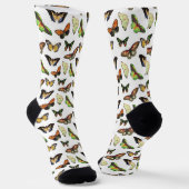 Antike Schmetterlinge Socken (Gewinkelt)