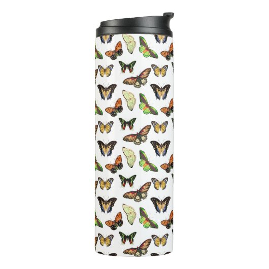 Antike Schmetterlinge Thermosbecher (Nach links gedreht)
