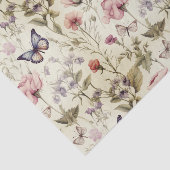 Antike Schmetterlinge und Blume Dekoupage Seidenpapier (Ausschnitt)