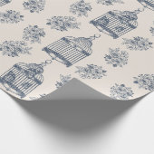 Antike Schmetterlinge und Flora Geschenkpapier (Ecke)