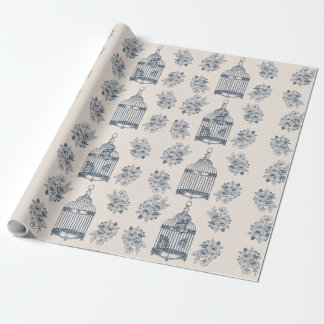 Antike Schmetterlinge und Flora Geschenkpapier