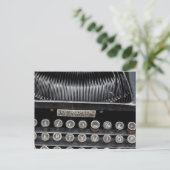 Antike Schreibmaschine 2 Postkarte (Stehend Vorderseite)