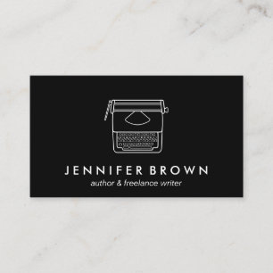 Antike Schreibmaschine Autor Blogger Freiberufler  Visitenkarte