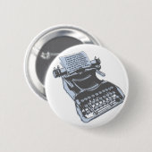 Antike Schreibmaschine Button (Vorne & Hinten)