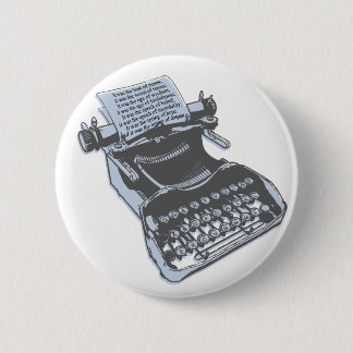 Antike Schreibmaschine Button