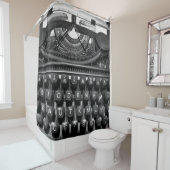 Antike Schreibmaschine, die im Korrespondenzverkeh Duschvorhang (Beispiel)