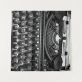 Antike Schreibmaschine, die im Korrespondenzverkeh Wandteppich (Vorderseite (Horizontal))