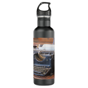 Antike Schreibmaschine Edelstahlflasche
