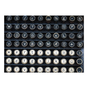 Antike Schreibmaschine Fotodruck