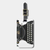 Antike Schreibmaschine Gepäckanhänger (Vorderseite vertikal)