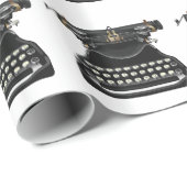 Antike Schreibmaschine Geschenkpapier (Rolleneckpunkt)