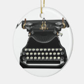 Antike Schreibmaschine Keramikornament (Links)