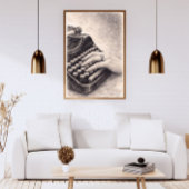 Antike Schreibmaschine mit Diamantring – Romantisc Poster