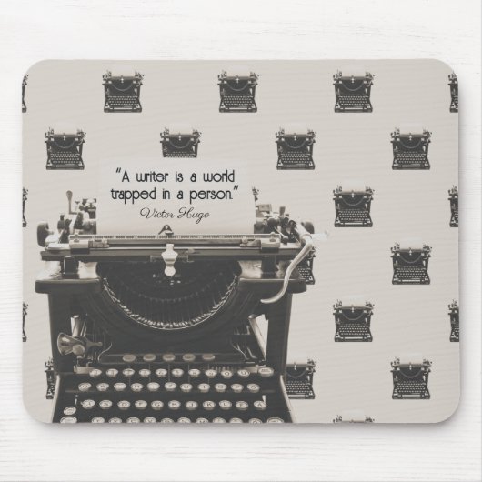 Antike Schreibmaschine Mousepad (Vorne)