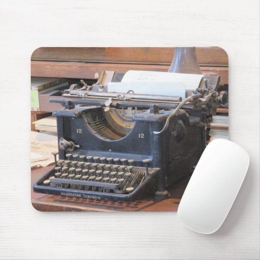 Antike Schreibmaschine Mousepad (Mit Mouse)