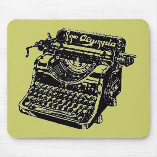 Antike Schreibmaschine Mousepad (Vorne)