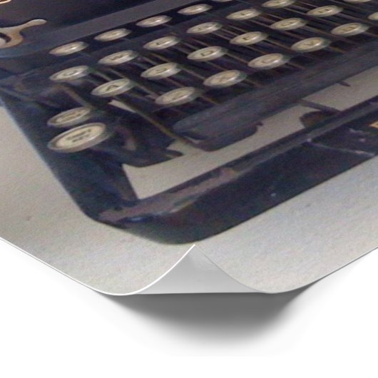 antike Schreibmaschine Poster (Ecke)