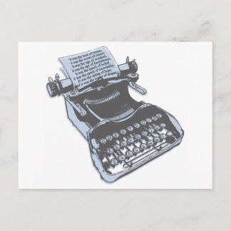 Antike Schreibmaschine Postkarte