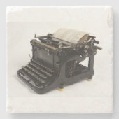 Antike Schreibmaschine Steinuntersetzer (Vorderseite)