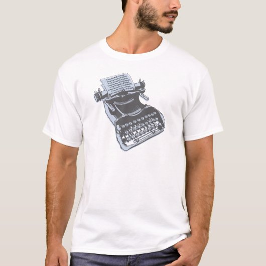 Antike Schreibmaschine T-Shirt (Vorderseite)