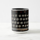 Antike Schreibmaschine Tasse (Zentrum)